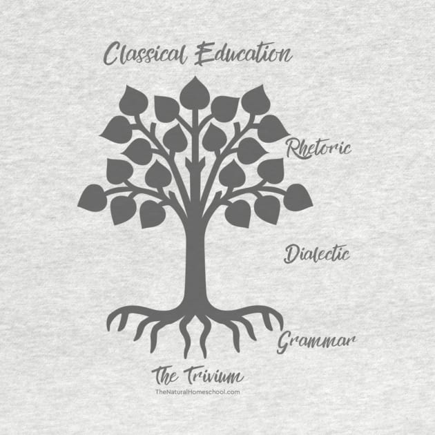 Classical Education Tree (gray) by The Natural Homeschool